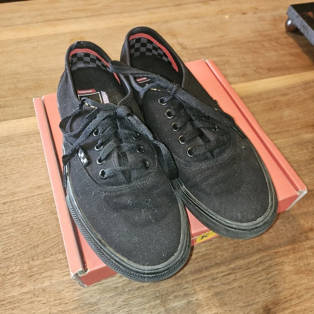 Vans Off The Wall Pop Cush Skate Shoes. Black Sz 7 Mens.‎
